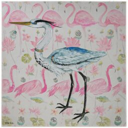 Kathryn White Wading Birds Canvas - Wilko - thumbnail 1