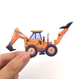 Walplus Heavy Construction Vehicle Double Sided Reusable Foam Window Sticker 27 Piece - Size: 0.3 x 30 x 55cm - Multi - Wilko - thumbnail 6