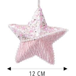 Shatchi Baby Pink Star Ornament 3 Pack - Size: 24.2 x 22.4 x 7cm - Wilko - thumbnail 5
