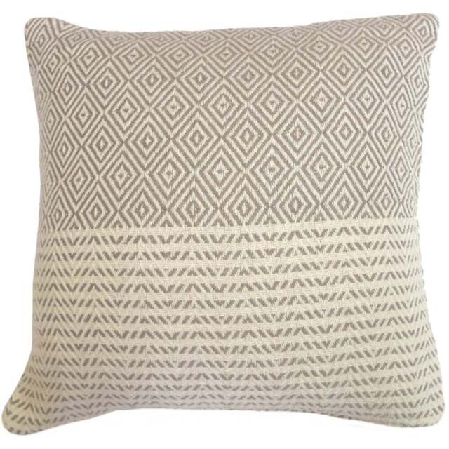 Rapport Home Rona Natural Cushion Cover 43 x 43cm - Cream - Wilko - image 1