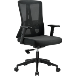 TTAP Oxford Black Mesh Swivel Office Chair - Size: 105 x 60 x 60cm - Wilko - thumbnail 3