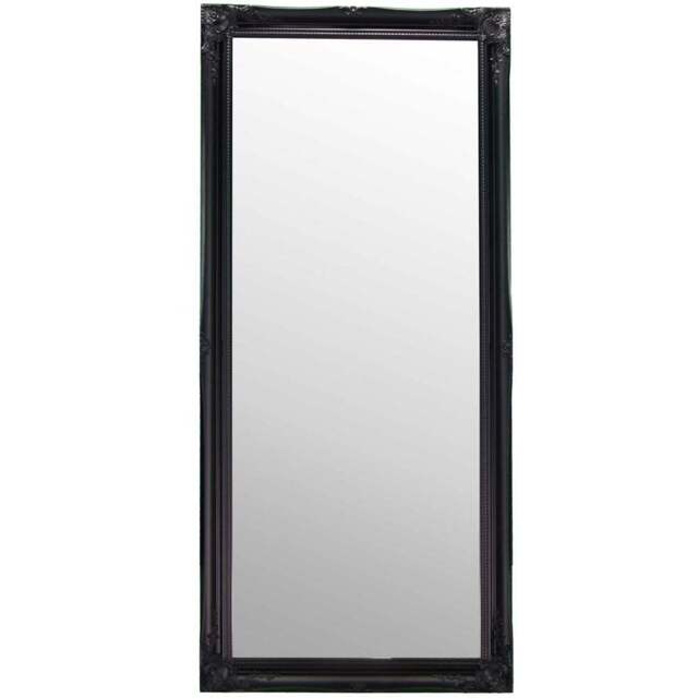 Hamilton Black Shabby Chic Design Large Dress Mirror 167 x 76cm - MirrorOutlet - Wilko - image 1