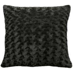 Velosso Posy Chenille Charcoal Filled Cushion 43 x 43cm 2 Pack - Grey - Wilko - thumbnail 1