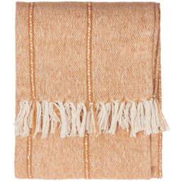Yard Hedon Cream Linear Stripe Woven Throw 130 x 180cm - Wilko