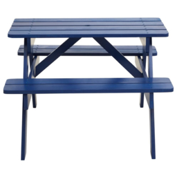 Premier Housewares Kids Brighton Wood Blue Picnic Bench - Premier Kids - Wilko - thumbnail 5