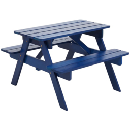 Premier Housewares Kids Brighton Wood Blue Picnic Bench - Premier Kids - Wilko - thumbnail 3