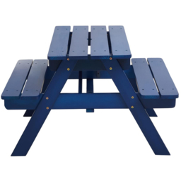 Premier Housewares Kids Brighton Wood Blue Picnic Bench - Premier Kids - Wilko - thumbnail 4