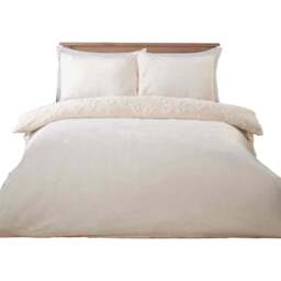 Bow Faux Fur Duvet Set Ivory Double - Wilko - thumbnail 3