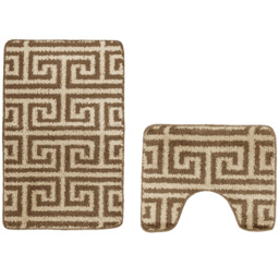 Velosso Luxe Latte Bath Mat Set - Brown - Wilko - thumbnail 4