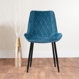 Furniturebox Copeland Cesano Marble Effect 2 Seater Dining Set White Blue and Black - Wilko - thumbnail 5