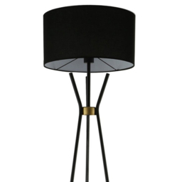 Camden Floor Lamp with Shelf - Black and Gold - Wilko - thumbnail 4