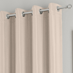 Enhanced Living Supersoft Natural Blackout Eyelet Thermal Curtains 229 x 229cm - Cream - Wilko - thumbnail 3