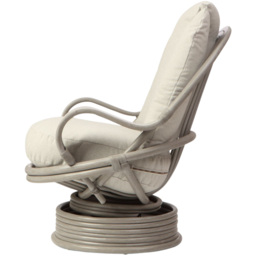 Desser Furniture Bali Grey Natural Rattan Alba Dusk Swivel Rocking Chair - Size: Single - Wilko - thumbnail 6