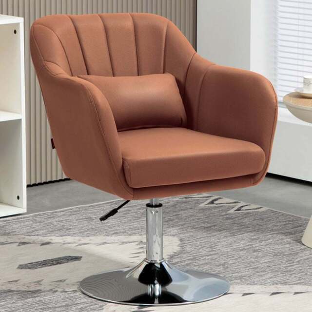 Portland Dark Brown Swivel Tub Chair - Size: Single - Wilko - image 1