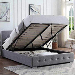 Home Treats Small Double Grey Ottoman Storage Bed - Wilko - thumbnail 7