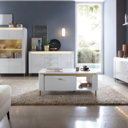 Furniture To Go Lazio Single Drawer Alpine White Coffee Table - Wilko - thumbnail 5