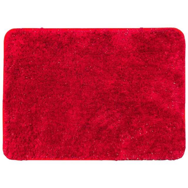 Allure Bath Fashions Sparkle Bling Red Non Slip Bath Mat 40 x 60cm - Size: 40 x 60 x 1cm - Wilko - image 1
