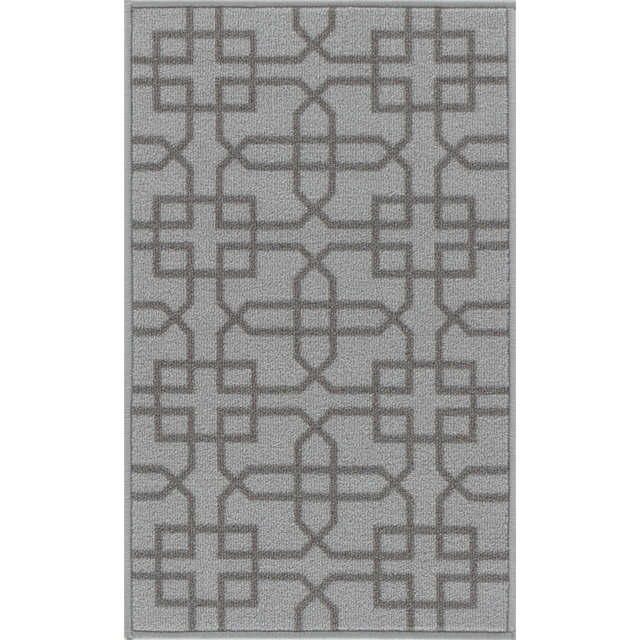 Desire Rugs Havana Silver Cubed Trellis Anti Slip Door Mat 90 x 57cm - Size: 57 x 90cm - Wilko - image 1