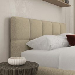 DS Living Ovella King Size Latte Cubed Ottoman Bed - Brown - Wilko - thumbnail 3