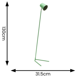ValueLights Lark Sage Green Metal Slimline LED Floor Lamp - Wilko - thumbnail 6