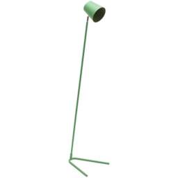 ValueLights Lark Sage Green Metal Slimline LED Floor Lamp - Wilko