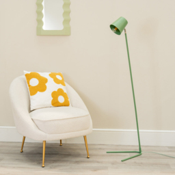 ValueLights Lark Sage Green Metal Slimline LED Floor Lamp - Wilko - thumbnail 4