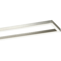 Happy Homewares Strip Brushed Nickel LED Ceiling Light Fitting - Size: 8 x 91 x 14cm - Silver - Wilko - thumbnail 5