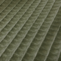 Allure Home Fashions Hotel Khaki Waffle Throw Blanket 225 x 250cm - Green - Wilko - thumbnail 5