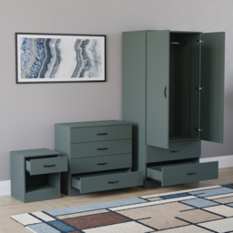 VIDA DESIGNS Riano Green 3 Piece Bedroom Furniture Set - Jasper Green - Wilko - thumbnail 5