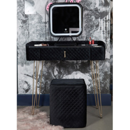 CARME Home Monaco Black Square LED Touch Sensor Vanity Mirror - Size: 17 x 56.5 x 47cm - Wilko - thumbnail 6