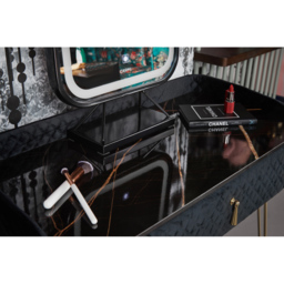 CARME Home Monaco Black Square LED Touch Sensor Vanity Mirror - Size: 17 x 56.5 x 47cm - Wilko - thumbnail 7