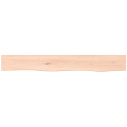 vidaXL 80cm Natural Brown Floating Wall Shelf - Size: 6 x 80 x 10cm - Wilko - thumbnail 4