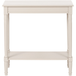 Pacific Lifestyle Heritage Single Shelf Putty Pine Wood Console Table - Size: 80 x 80 x 36cm - Cream - Wilko - thumbnail 3
