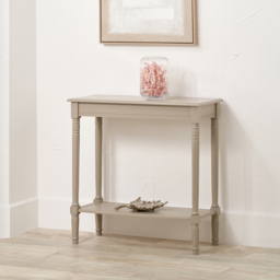 Pacific Lifestyle Heritage Single Shelf Putty Pine Wood Console Table - Size: 80 x 80 x 36cm - Cream - Wilko - thumbnail 6