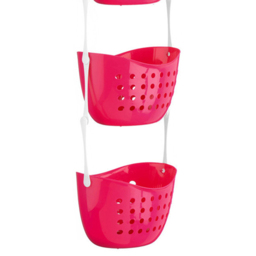 Premier Housewares 3 Tier Hot Pink Shower Caddy - Size: 23 x 17 x 83cm - Wilko - thumbnail 4