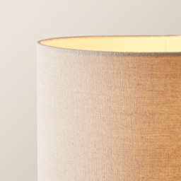 ValueLights Katniss Crossover Black and Natural Shade Metal LED Floor Lamp - Wilko - thumbnail 5