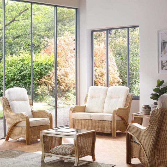 Desser Furniture Opera 4 Seater Light Oak Jasper Sofa Set - Size: 2 Seater - Brown - Wilko - image 1