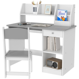 Tommy Toys Grey Kids Desk and Chair Set - Wilko - thumbnail 3