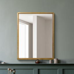 The Naturalis Solid Oak Framed Overmantle Wall Mirror 102 x 80cm - Cream - MirrorOutlet - Wilko - thumbnail 3