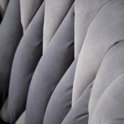 Home Source Reno Grey Plush Velvet Round Tufted Back Accent Chair - Size: Single - Wilko - thumbnail 5