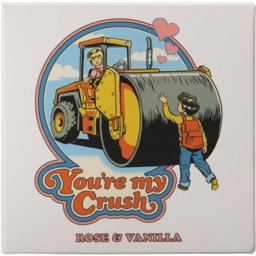Steve Rhodes You're My Crush Rose and Vanilla Scented Candle with White Mug - Size: 12 x 11.5 x 11.5cm - Wilko - thumbnail 3