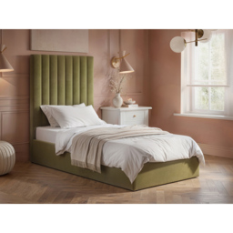 Flair Everley Single Green Velvet Ottoman Bed - Wilko - thumbnail 5