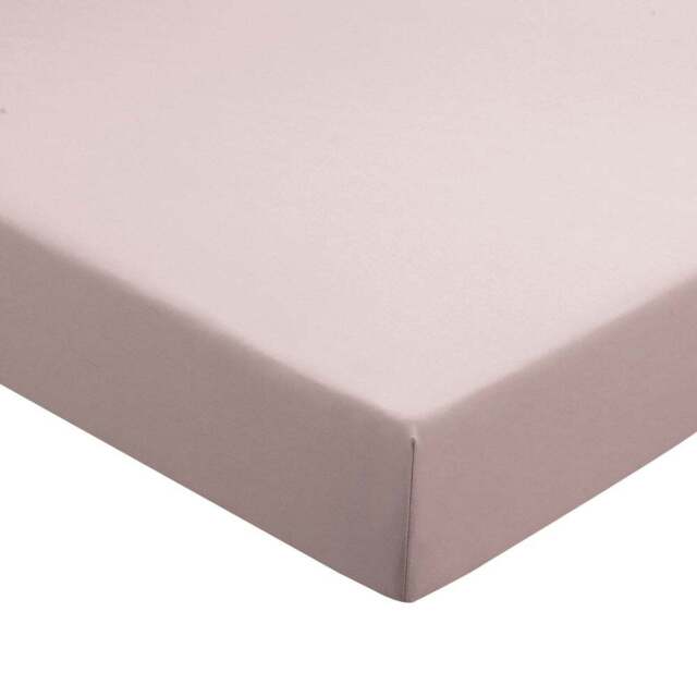 Helena Springfield King Size Blush Plain Dye Fitted Bed Sheet - Navy - Wilko - image 1