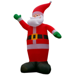 Samuel Alexander Santa with Raised Arm Inflatable Christmas Decoration 20ft - Size: 600 x 250 x 250cm - Red - Wilko - thumbnail 3