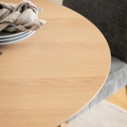 Florence Duncan Round 4 Seater Dining Table White Oak - Furniture To Go - Wilko - thumbnail 5