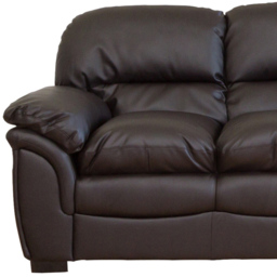 Leverton 3 Seater Brown Bonded Leather Sofa - Artemis Home - Wilko - thumbnail 4