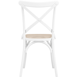 Fitzroy Set of 2 White Cane Dining Chair - LPD Home - Wilko - thumbnail 4