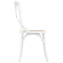Fitzroy Set of 2 White Cane Dining Chair - LPD Home - Wilko - thumbnail 6