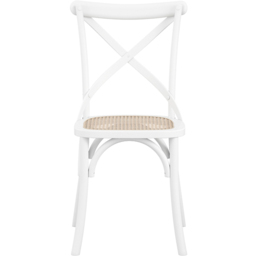 Fitzroy Set of 2 White Cane Dining Chair - LPD Home - Wilko - thumbnail 5