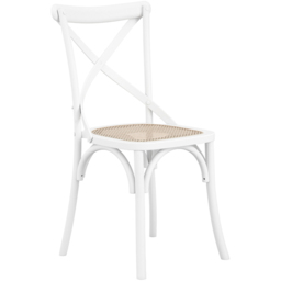 Fitzroy Set of 2 White Cane Dining Chair - LPD Home - Wilko - thumbnail 3